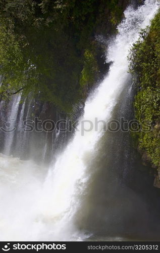 Waterfall in a forest, Tzararacua Waterfall, Uruapan, Michoacan State, Mexico