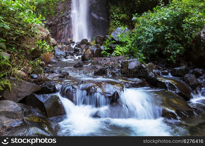 Waterfall in Indonesian jongle