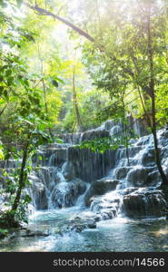 waterfall in jungle,Mexico