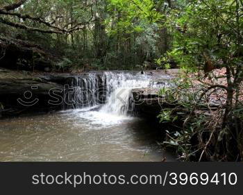 waterfall. National Park in Ubon Ratchathani Thailand