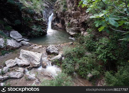 Waterfall near Old Bar in Montenegro