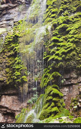 Waterfall on a mountain, Mt Yuntai, Jiaozuo, Henan Province, China