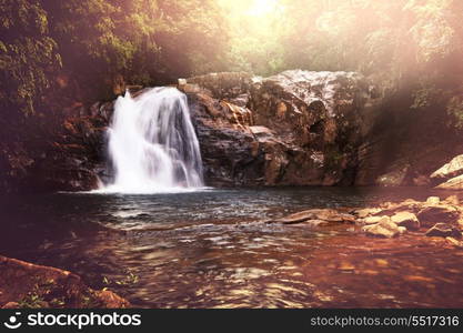 Waterfall on Sri Lanka,Horton Place