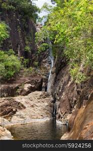Waterfall on the island of Koh Chang in Thailand