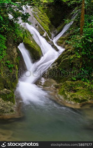 Waterfall stream in Thailand