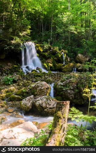Waterfalls in Styria tourist attraction nature reserve. Waterfalls in Styria nature reserve
