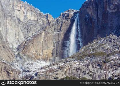 Waterfalls in Yosemite National Park, California