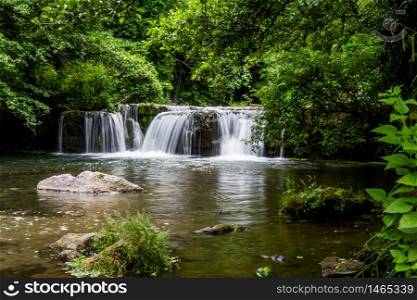 Waterfalls of Monte Gelato in the Valle del Treja near Mazzano Romano, Lazio, Italy