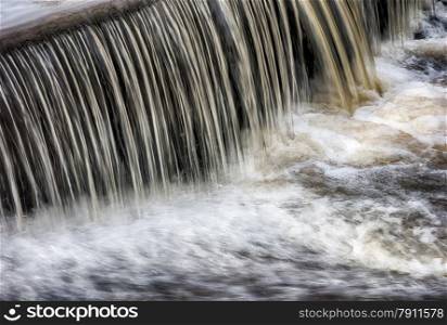 waterflow waterfall on a small creek