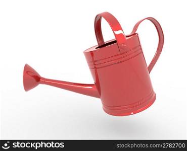 Watering can on white isolated background. 3d