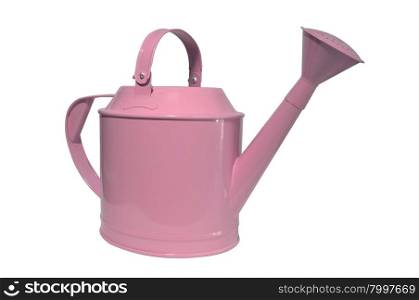 watering can, pot on white background