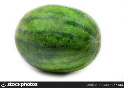 Watermelon isolated on white background. Tropical fruit