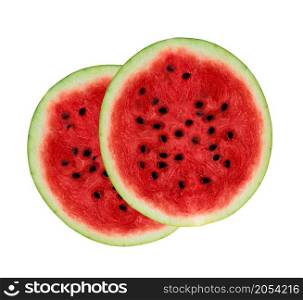 Watermelon isolated on white background. Watermelon isolated