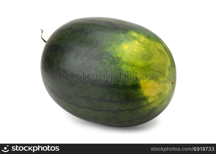 watermelon isolated on white background with clipping path and soft shadow