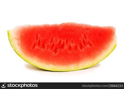 Watermelon slice isolated on the white background