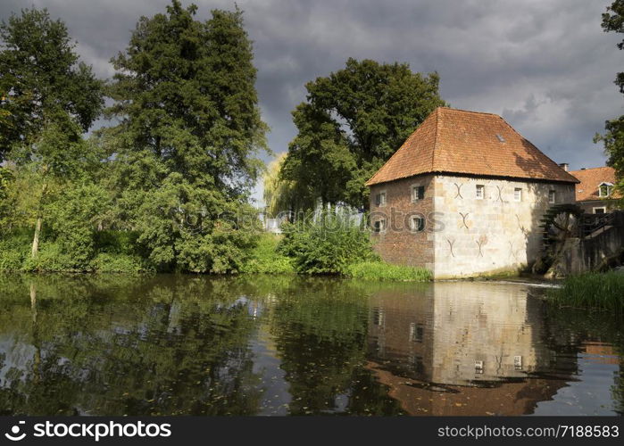 Watermill de Mallumsche molen near Eibergen in the Dutch region Achterhoek. Watermill de Mallumsche molen