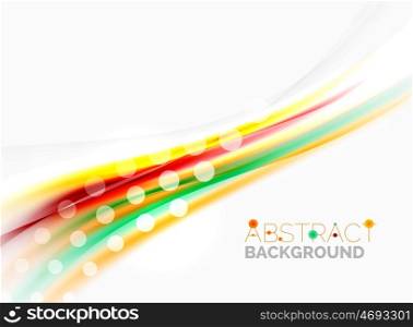 Wave abstract background, template