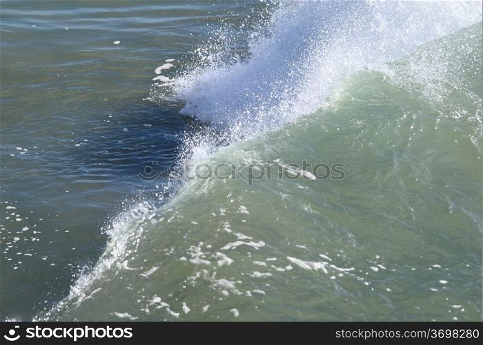 Wave braking near the California cost at Ventura