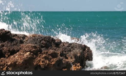 Wave Crashing on the Shore