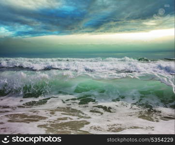 Wave on the beach