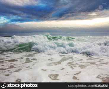 Wave on the beach