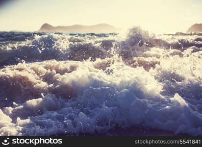 Wave on the beach