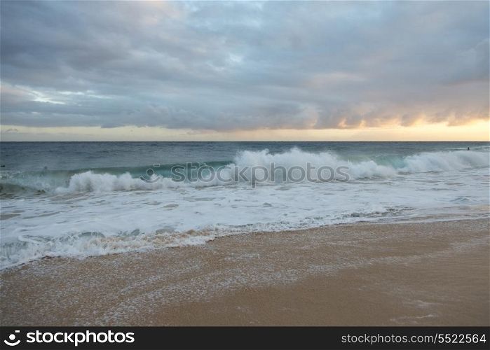 Wave on the beach, Sandy Beach, Honolulu, Oahu, Hawaii, USA