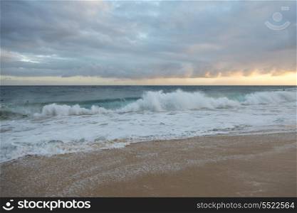 Wave on the beach, Sandy Beach, Honolulu, Oahu, Hawaii, USA