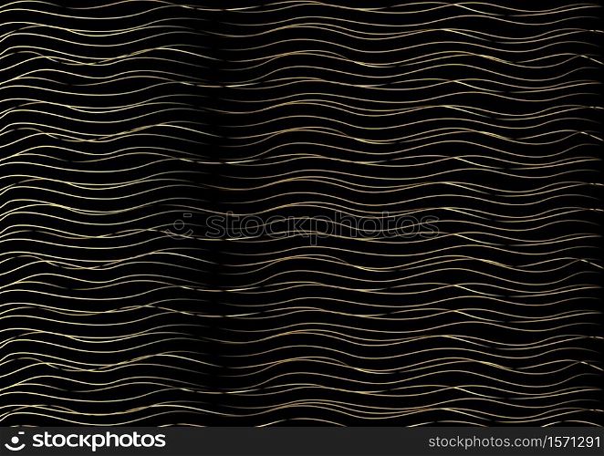 Wave Stripe gold color Background - simple texture for your design. EPS10 vector