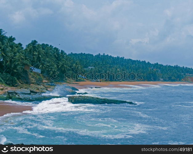 Waves at Beach, Kerala, India