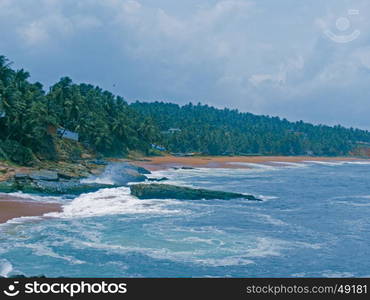 Waves at Beach, Kerala, India