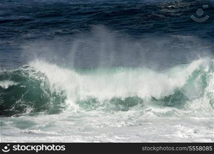 Waves breaking on the beach, Cape Spear, St. John&rsquo;s, Newfoundland And Labrador, Canada
