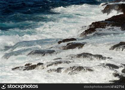 Waves breaking on the coast, Punta Suarez, Espanola Island, Galapagos Islands, Ecuador