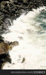 Waves crashing on a rock formation, Coronado Reefs, San Diego, California, USA