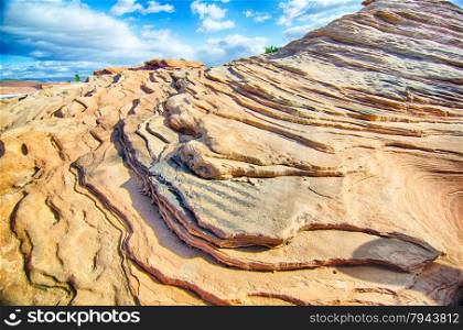waves geological rock formations in arizona