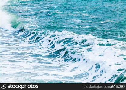 Waves in ocean. wave ocean water background. Beautiful View of seascape
