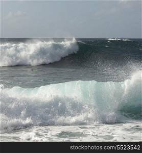 Waves in the ocean, Haleiwa, North Shore, Oahu, Hawaii, USA
