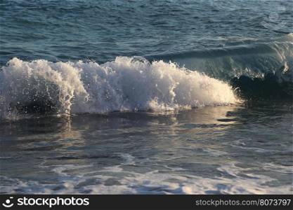 Waves in the sea, nature background