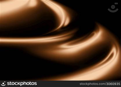 waves of chocolate cream closeup