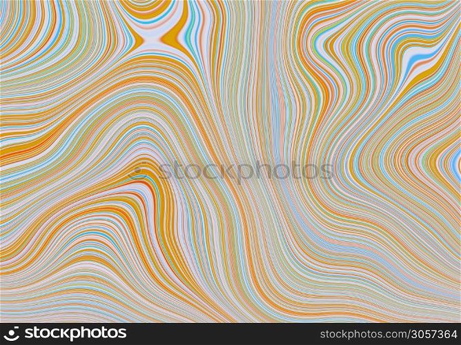 Waves of colorful abstract background, 3d render