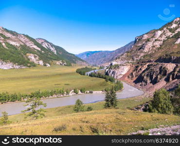 Waves, spray and foam, river Katun in Altai mountains. Siberia, Russia. Waves, spray and foam river Katun in Altai mountains Siberia, Russia.