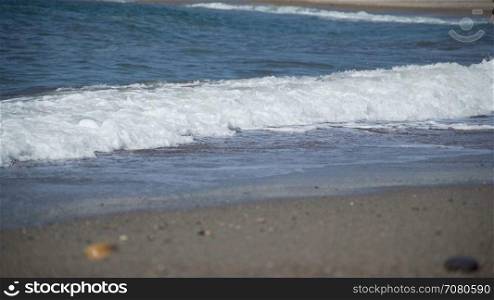 Waves wash ashore at Spoonera??s Cove Beach