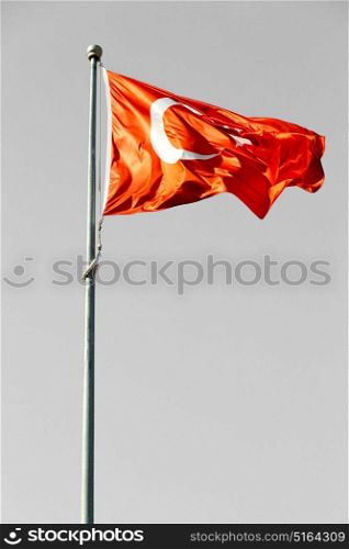 waving flag in the blue sky world colour and wave