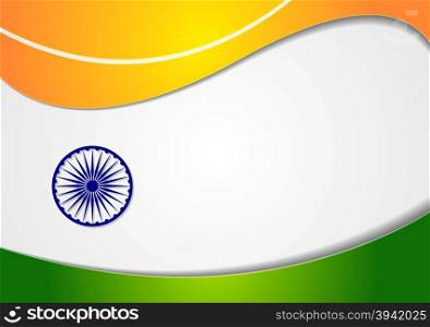 Wavy background. Colors of India. Wavy background. Colors of India. Republic Day 26 January design