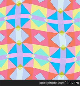 wavy chequered pattern