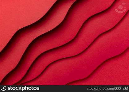 wavy layers red background
