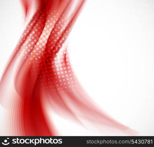 Wavy red background