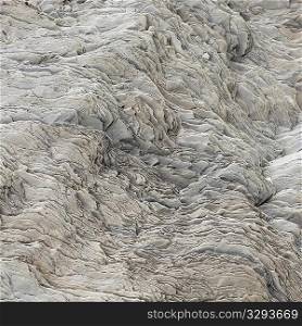 Wavy rock flake geological formation