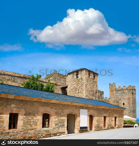 Way of Saint James by Ponferrada Castle El Bierzo of Leon