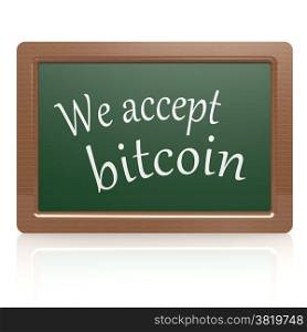 We accept bitcoin black board image with hi-res rendered artwork that could be used for any graphic design.. We accept bitcoin black board